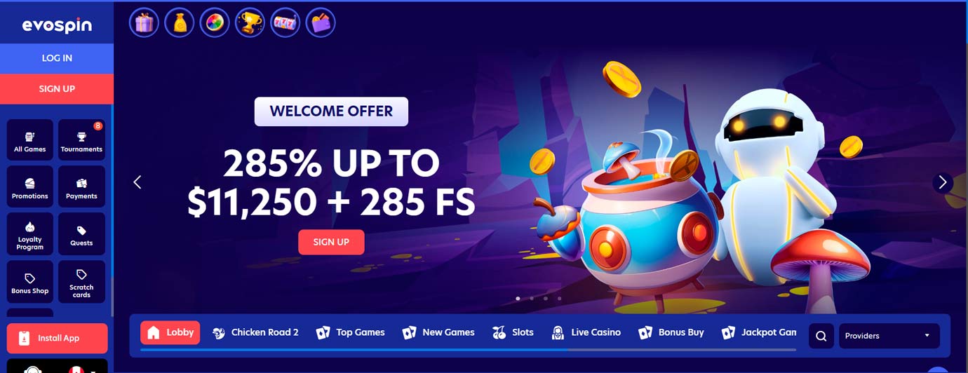 Evospin Casino – A Space-Themed Site with Solid Perks